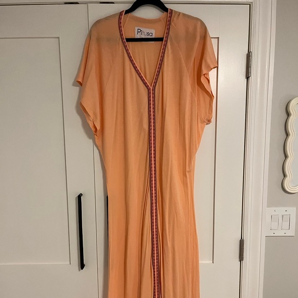 Pitusa Inca Dress In Mint/Red main image 1